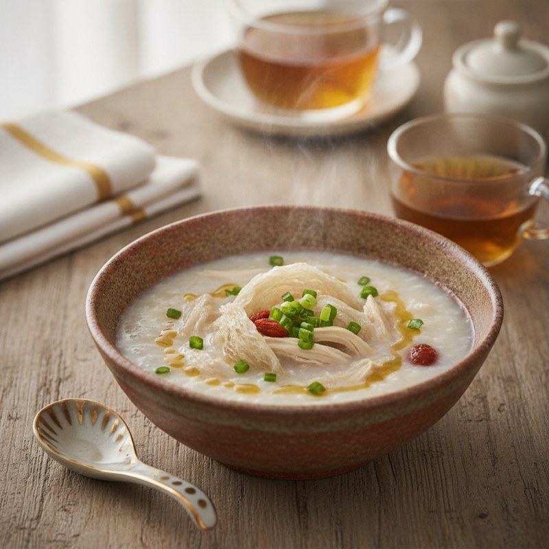 birds nest congee savory