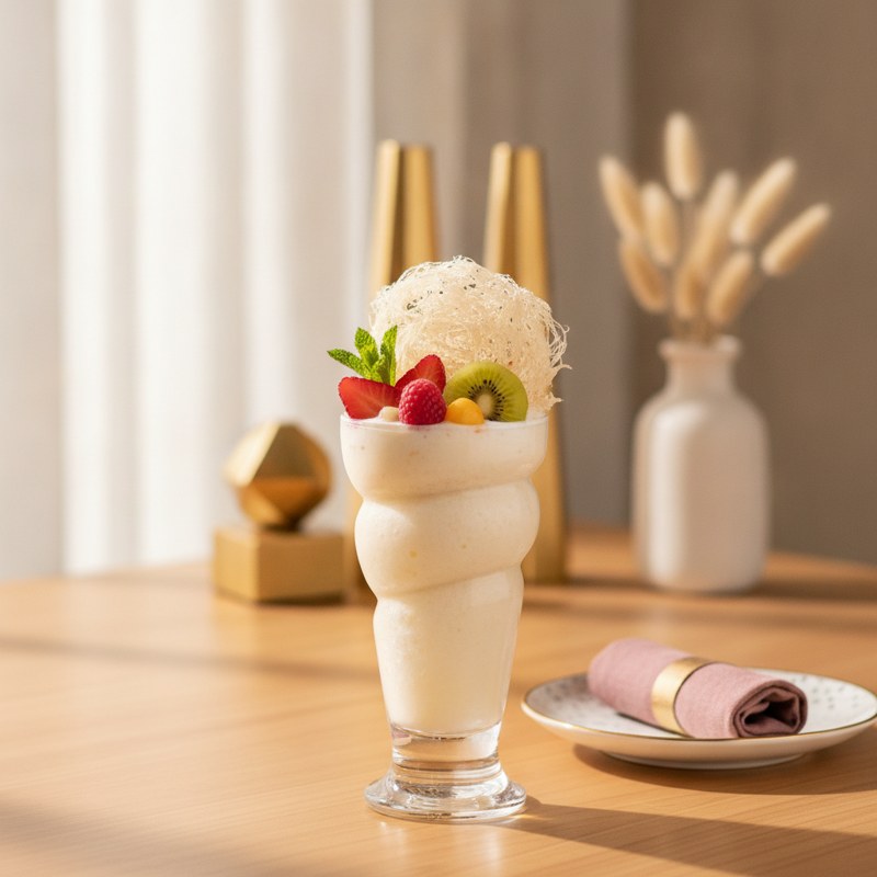 birds nest smoothie drink